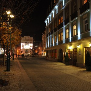 Чехия, Карловы Вары ночью